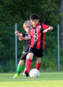 Vincent junior involved in a soccer game