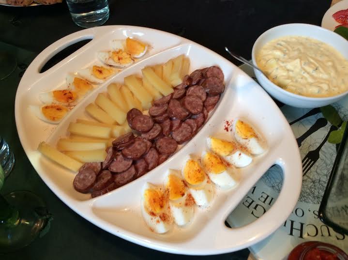 A menu with pumpkin seed oil